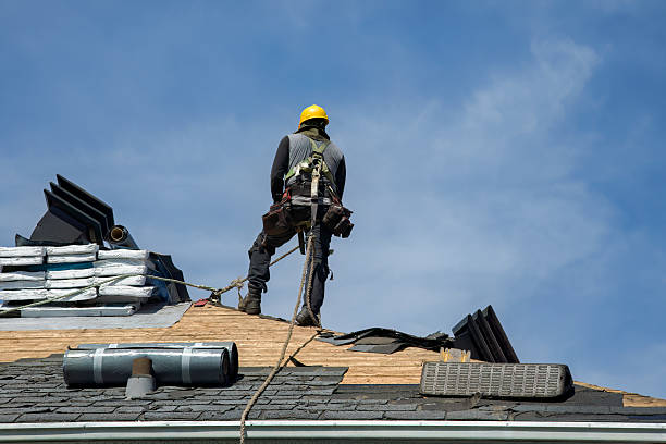 Professional Roofing technician working in Bunola, PA